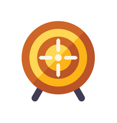 Focus Target Icon Flat Work Goal