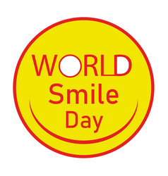 World Smile Day Face Design