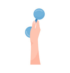 Hand Holding Dumbbell