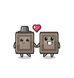 Carpet Cartoon Character Couple With Fall In Love