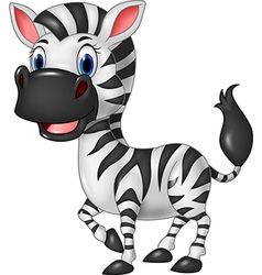 Cute zebra cartoon Royalty Free Vector Image - VectorStock