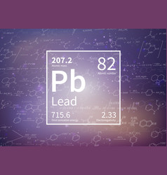 Lead Chemical Element With First Ionization Energy