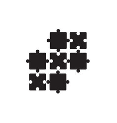 Puzzle Icon On White Background