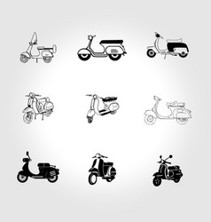 Set Of Vespa Icon