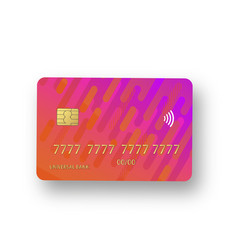 Credit Plastic Card With Emv Chip Contactless