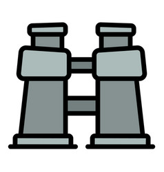 Safari Binoculars Icon Flat