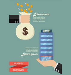 Businessman Takeover Company Business Infographic