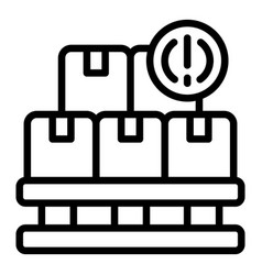 Defective Parcel Box Icon Outline Control