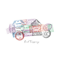 Car Passport Stamps Poster