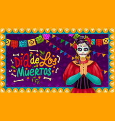 Mexican Dia De Los Muertos Holiday Catrin Calavera