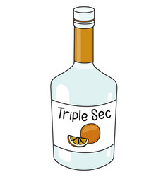 Triple Sec Transparent Orange Liquor In A Bottle