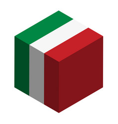 Cube Flag Of Italy