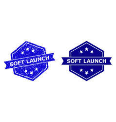 Hexagonal Soft Launch Stamp Seal With Scratched