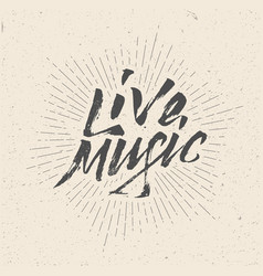 Live music stamp Royalty Free Vector Image - VectorStock