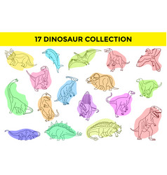 Dinosaur Drawing Color Collection