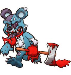 Evil Teddy Bear With Axe