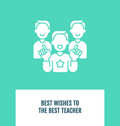 Best Wishes To Amazing Teacher Greeting Card