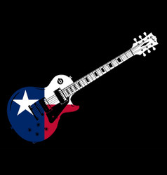 Electric Guitar Texas Flag Icon