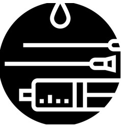 Sharing Needles Hiv Transmission Glyph Icon