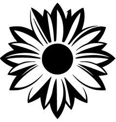 Sunflower - Black And White