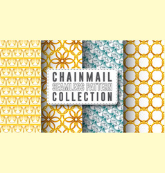 Chain Mail Seamless Pattern Collection