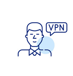 Vpn User Pixel Perfect Editable Stroke Line Art