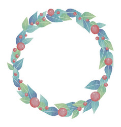 Christmas Ball Berry And Leaves Wreath