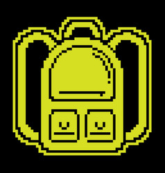 School Backpack Icon Front View September 1