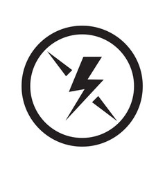 Thunder Lightening Icon Electric Power Energy