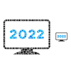 2022 Display Collage Round Pixels