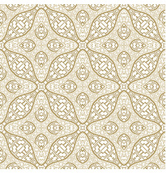 Floral Greek Lines Seamless Pattern Ornamental