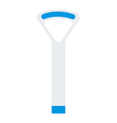 Tongue Scraper Icon Flat