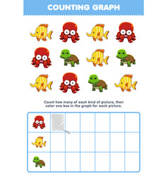 Education Game For Children Count How Many Cute