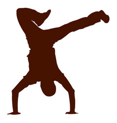 Male Dancer Break Dance Silhouette 1