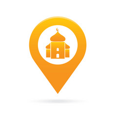 Mosque Surau Map Pointer Icon Marker Gps Location