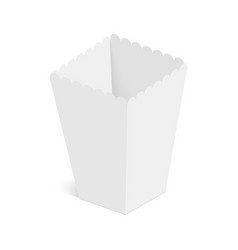 Paper Popcorn Box Mockup Isolated