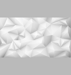 White Crystalline 3d Background With Polygons