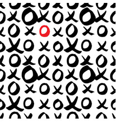 X And O Or Xo Symbols Seamless Pattern