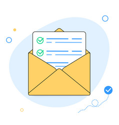 Survey Vote Email Checklist Icon Or Mail