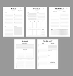 5 Set Daily Weekly Monthly Goals To Do Planner