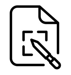 Pen Draw Icon Outline Digital Design