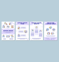 Support Groups Brochure Template