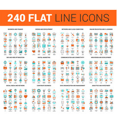 Flat Line Web Icons