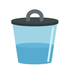 Water Zika Pot Icon Flat Style