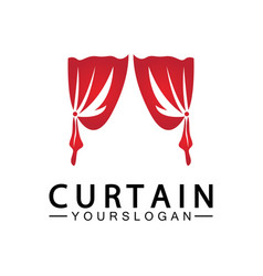 Curtain Logo Design Template