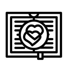 Romance Literature Line Icon