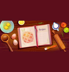 Kitchen Table With Recipe Book