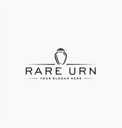 Minimalist Simple Rare Urn Antique Jug Logo Design