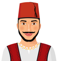 Turkish Man Avatar Sultan In National Suit