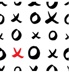 X And O Or Xo Symbols Seamless Pattern